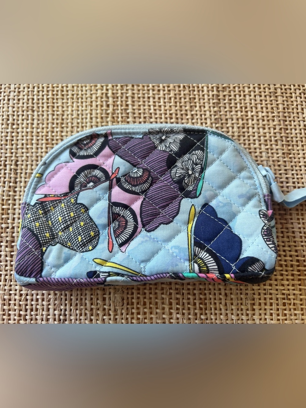 Vera Bradley Small Quilted Cosmetic/Jewelry Pouch in Butterfly By Pattern